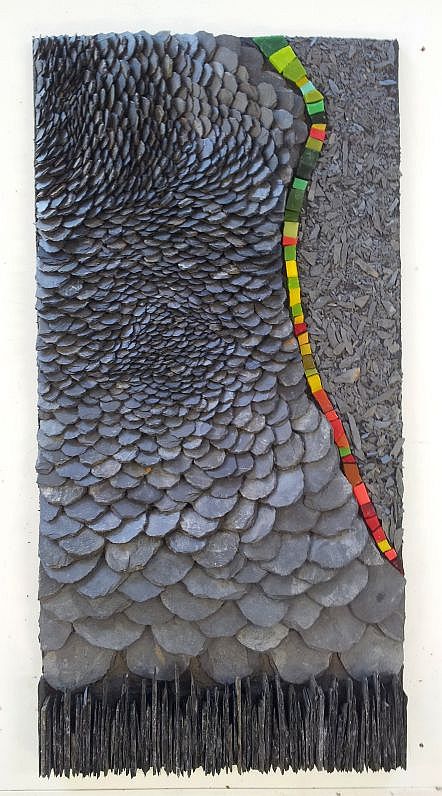 Mosaïque en ardoise